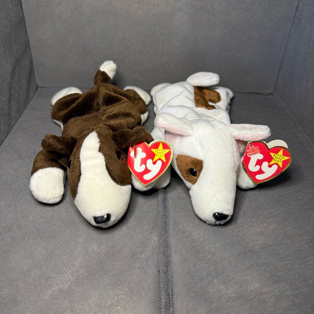 Bruno & Butch Bull Terrier TY Beanie Babies Set